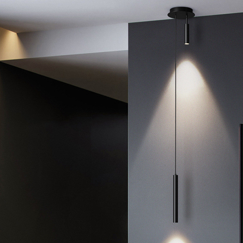 Bedside chandelier modern bedroom living room sofa background wall lamp pendant spotlight hotel villa Nordic atmosphere