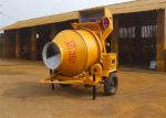 5.5KW Electric Motor Concrete Batch Plant , 0.35CBM Mobile Electric Concrete