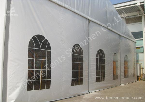 Temporary Aluminum Structure Tent Buildings / Uv Resistant Industrial Warehouse