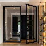 Optional Colour Aluminum French Glass Doors for Home Office Patio Casement Entry