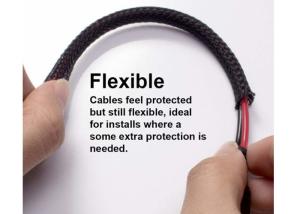 Wholesale Hose Cable Harness Protection Braided Wire Sleeve , Pet Braided Sleeving UL Approval from china suppliers
