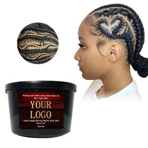 Wholesale Twist Loc Edge Braid Hair Gel Vendor No Flaky White Strong Hold big Size Braid Hair Locking Gel Anti-frizz Locks Hair Gel from china suppliers