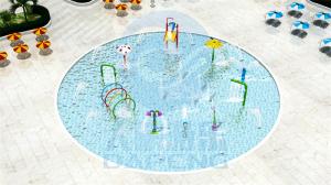 Wholesale Malaysia Resort Water Slide Aqua Park 400㎡ Water Splash Zone For Children from china suppliers