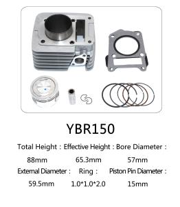 Wholesale Yamaha ybr 150 for motorcycle cylinder kit，aluminum cylinder from china suppliers