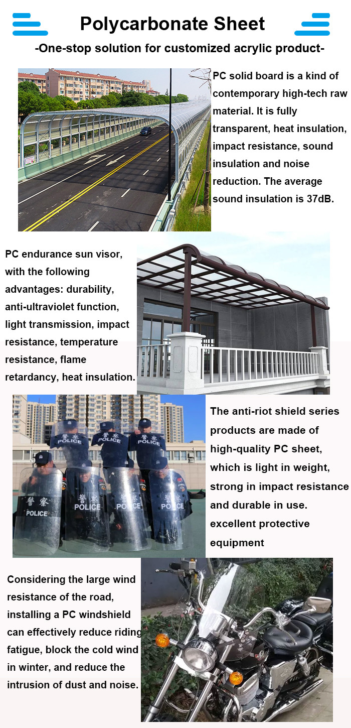 Smoke Gray Transparent Solid Polycarbonate Panel Plastic Roofing Sheet