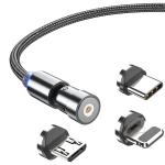 PVC L Shaped Usb Micro Y Cable 3pin 540 Degree Magnetic Charger