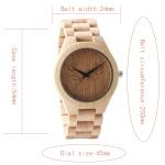 Minimalist Simple Wooden Quartz Watch Lightweight For Lovers Couple Men Women