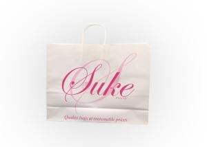 Wholesale Recycled Paper Shopping Bags With Twisted Paper Handle Foil Stamping from china suppliers