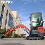1.2t Mini Backyard Excavator Small Excavation Machine 370mm Ground Clearance