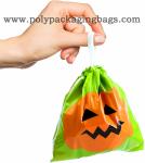 Waterproof Cartoon Ghost Halloween PE Drawstring Gift Bag