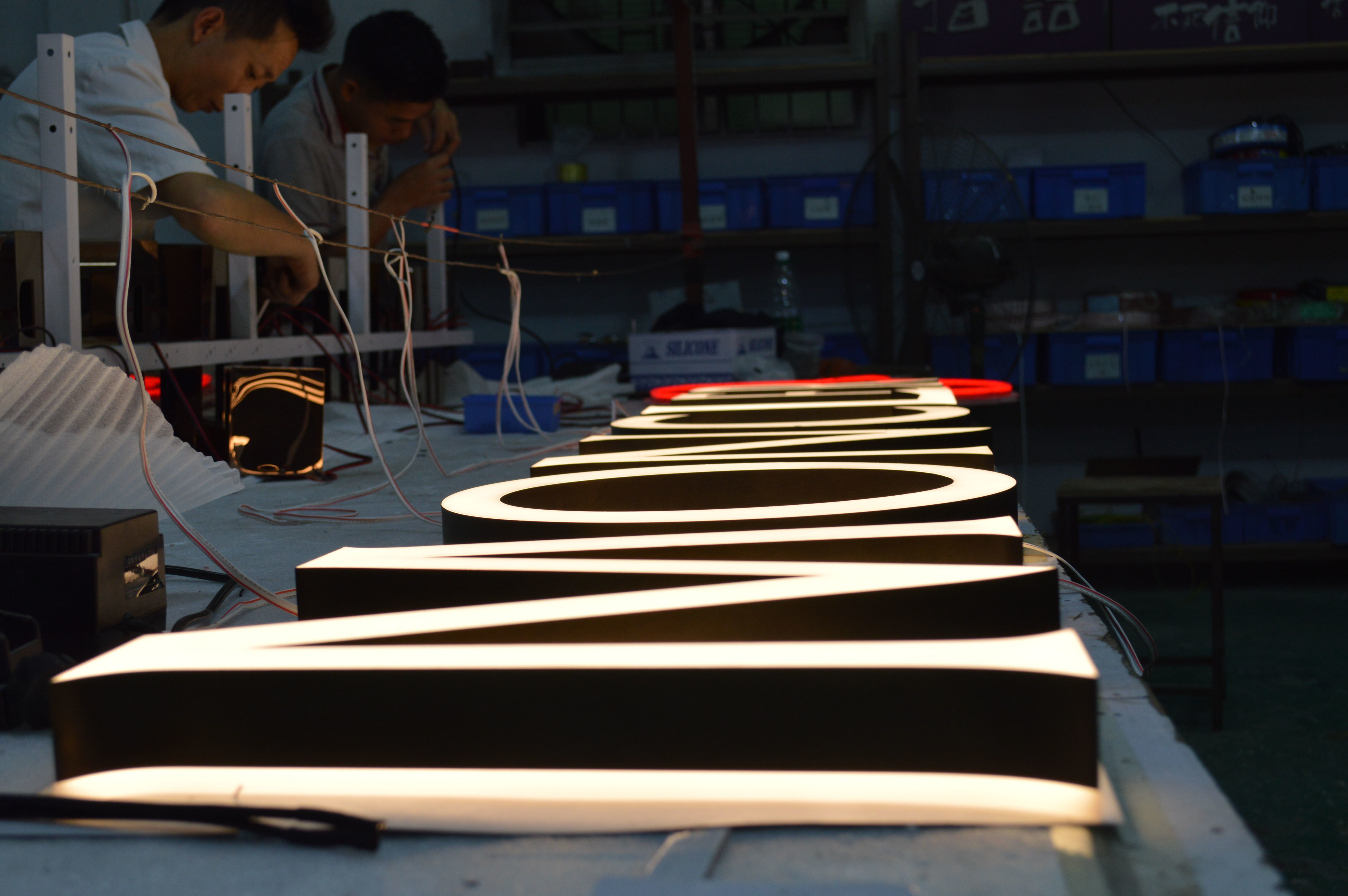 RGB Illuminated Signage Letters hanging / free standing 5 Years Warranty