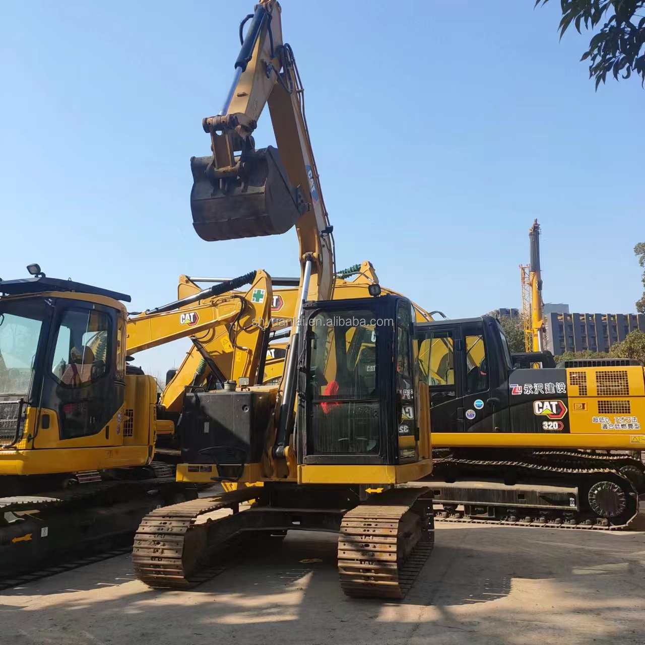 Used caterpillar mini excavator cat307.5 crawler digger for sale