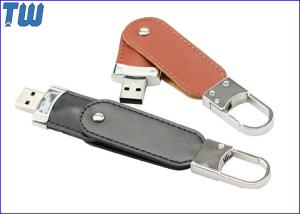 Wholesale Safety Hook Leather USB 128GB Thumb Dirves Stick 360 Rotating from china suppliers