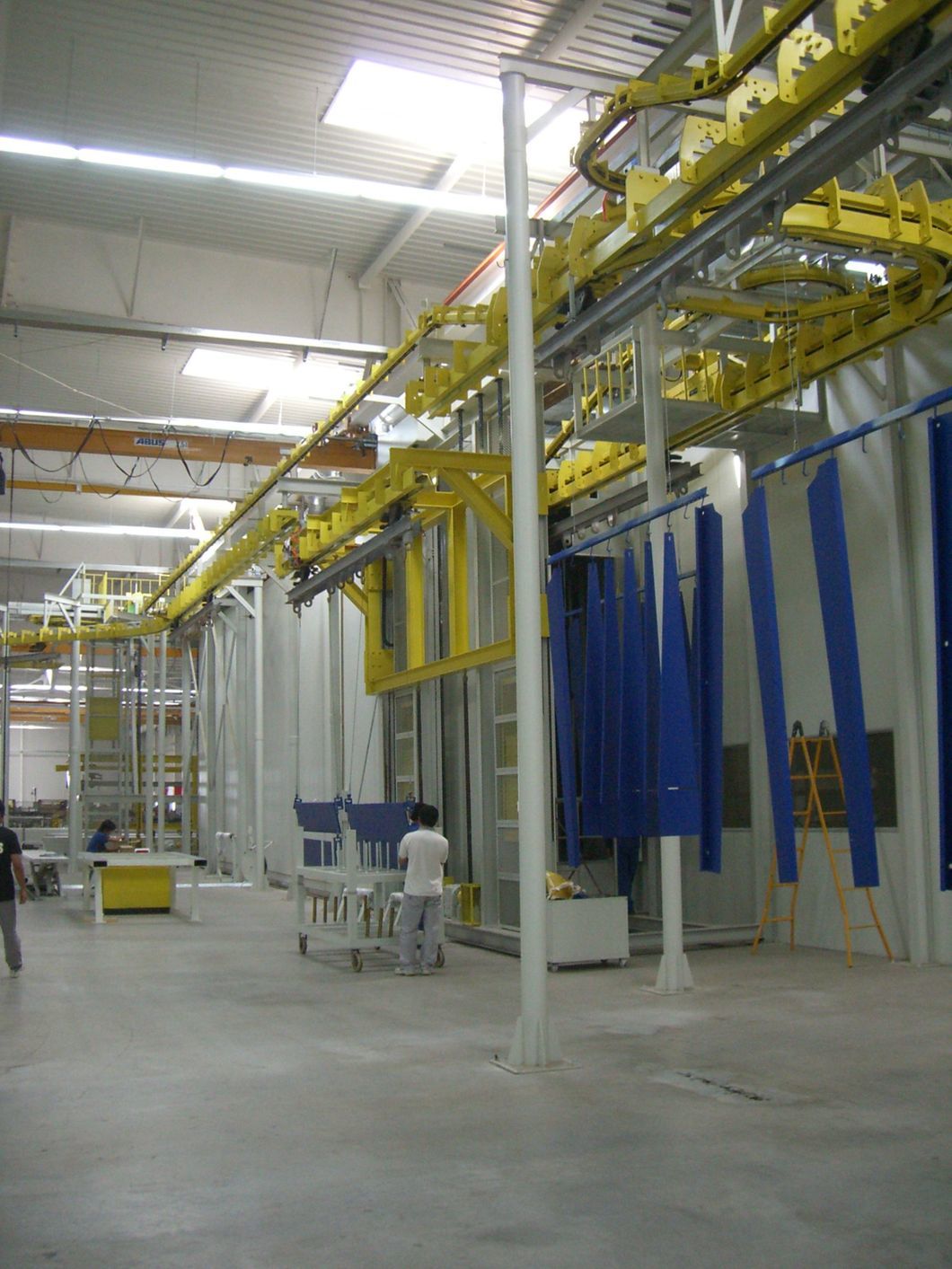 Professional Power&Free Conveyor System with Lifting Machine for Coating Production Line