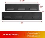Outdoor Cooking Heat Shield Frame Wind Guards for Blackstone 36" Griddle