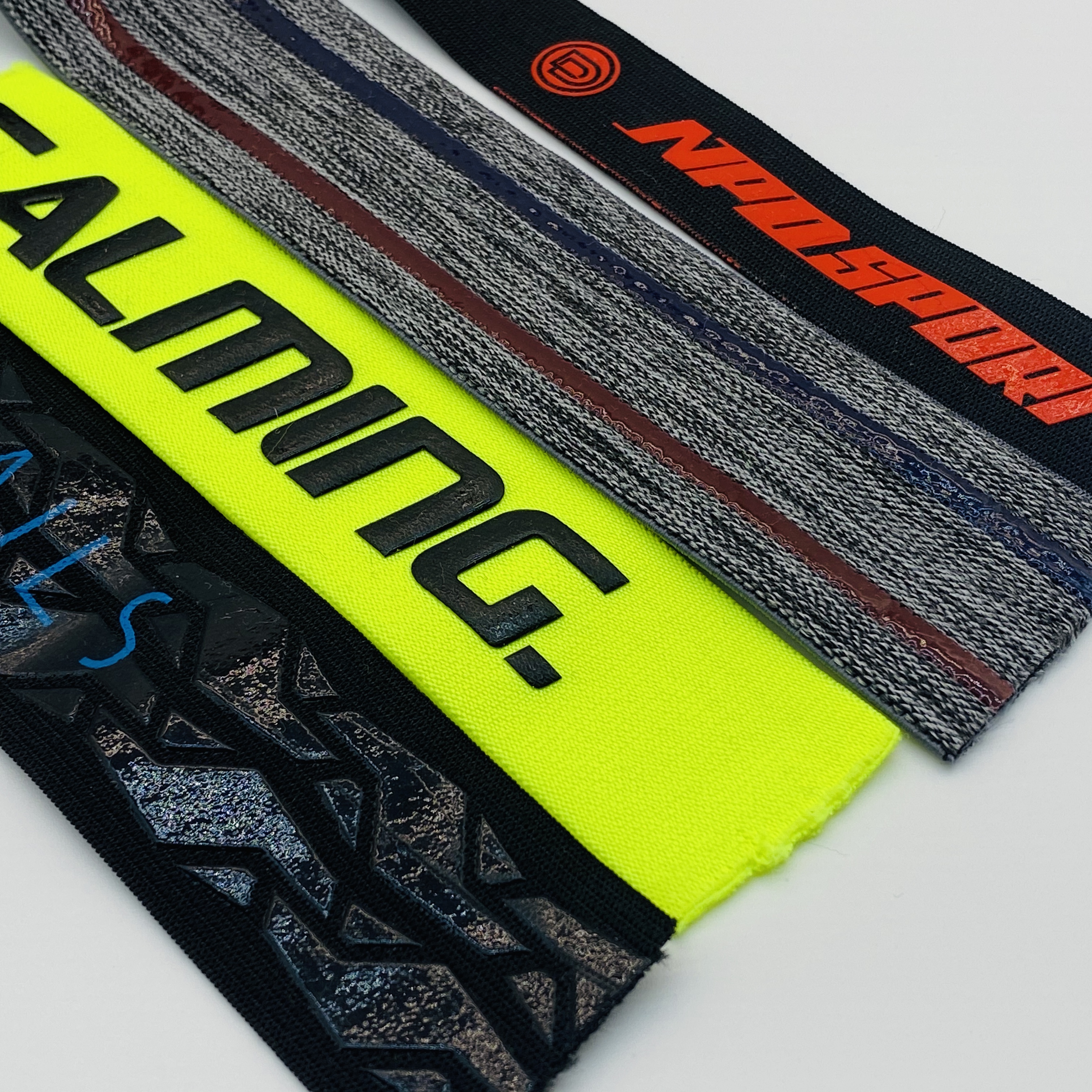 Custom Waterproof Eco-Friendly Nylon Coated Anti Slip Band Silicone Gripper Elastic Webbing Tape for Swimming Cloth