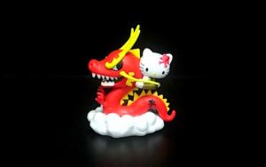 Wholesale Red Dragon Custom Plastic Toys Hello Kitty Figure With Chinese Dragon from china suppliers