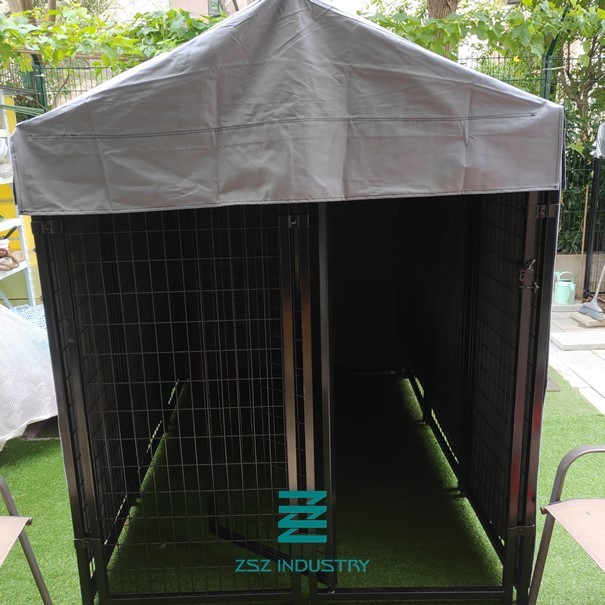 Commercial Black Kennel Welded Wire Mesh Fence Panels Customized With 40 X 40 Mm Frame