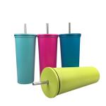 Reusable 700ml Wide Mouth Custom Logo Stainless Steel Tumblers Stainless Steel