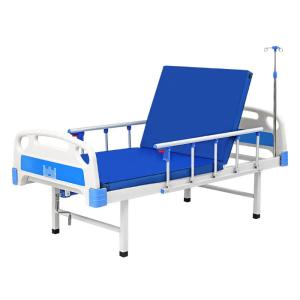 Wholesale 46kg Manual Function Metal Hospital Nursing Bed with Crank for Home Crank Medical Bed Patient Bed from china suppliers
