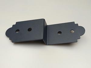 Wholesale Post To Beam Support Heavy Duty Black Steel Z Bracket For Wood Shelves Fixing from china suppliers