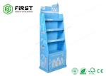 Supermarket Shampoo Cardboard Floor Displays Full Color Printed With 3 Shelves