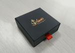 Sliding Black Paper Paperboard Gift Boxes Eco - Friendly Fashion Design