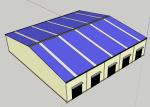 Prefabricated Industrial Building , Prefabricated Steel Frame For Shopping Mall
