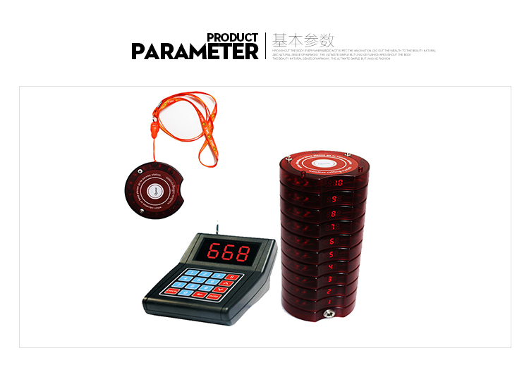 digital high quality wireless guest queue number calling service coaster pager system for fast food restaurant