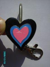 Wholesale Black / blue / pink pewter hook heart Purse Key Finder from china suppliers