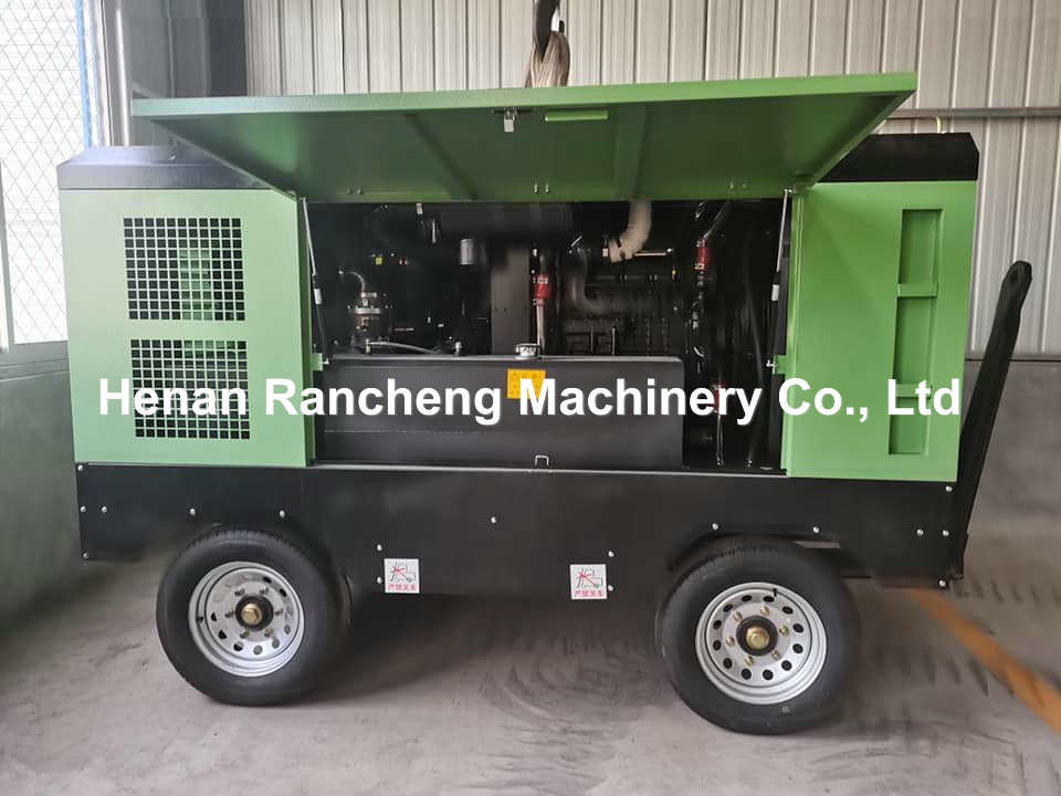 18m³/Min Delivery 1.7Mpa Pressure Drill Type Air Compressor 80L Oil Capacity