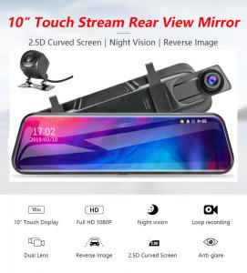 Wholesale 32GB 10 Inch Vehicle Blackbox DVR Dash Cam FHD 1080p Stream Media from china suppliers