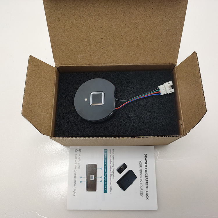 Small Keyless Smart Drawer Cabinet Lock / Waterproof Biometric Fingerprint Cabinet Lock