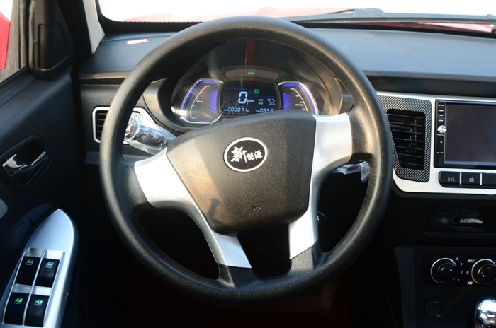Red Color Four Seater Electric Car , Economic Smart Fully Electric Vehicles