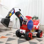 Unisex Children's Electric Toys Excavator Engineering Ride On for Kids 6V4.5AH
