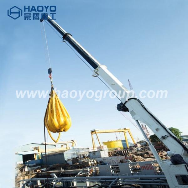 Customized lift weight 1 ton 3 ton 4.5ton telescopic boom marine deck crane for