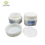 White Cosmetic Cream Jar , PE Plastic Empty Lotion Jars Custom Cute Shape