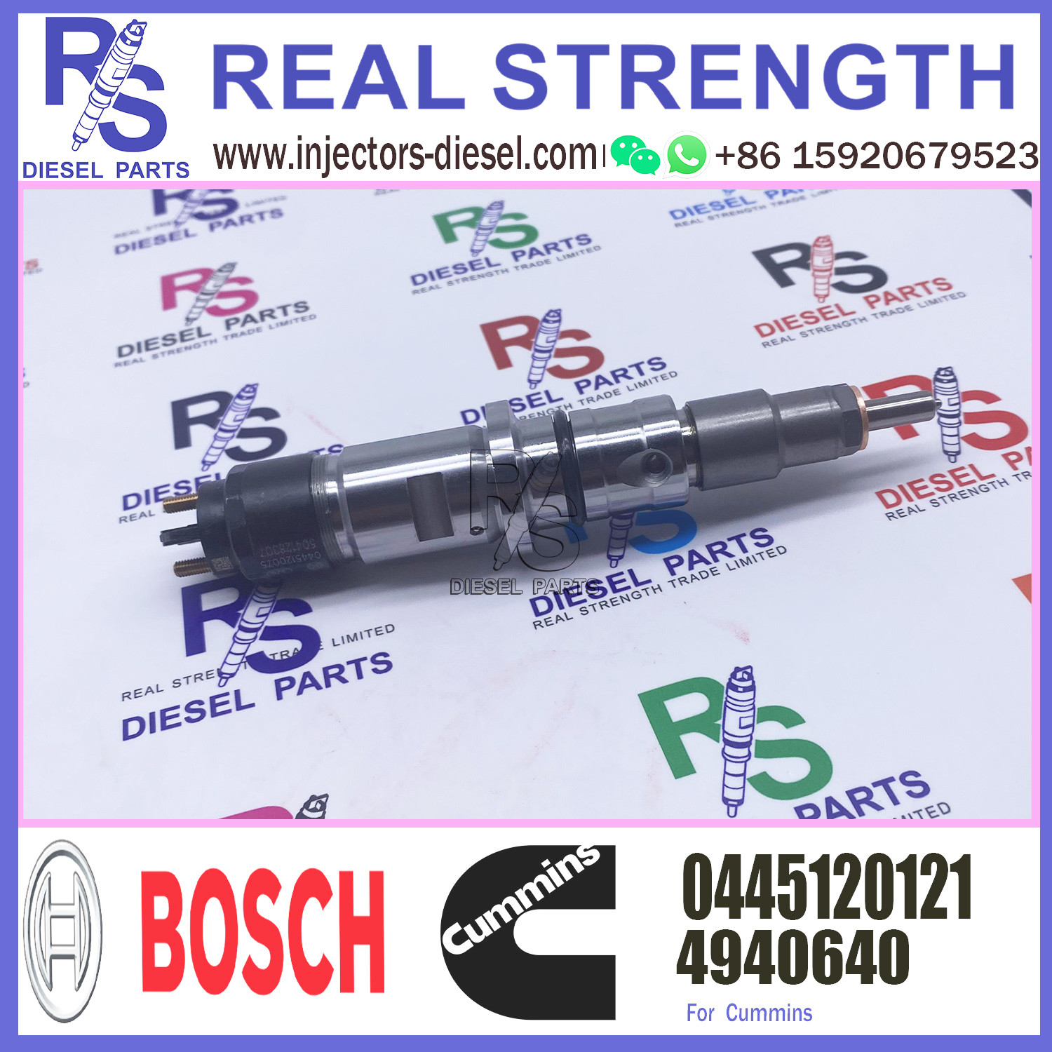 Fuel Injector 0445120121 Fuel Injector Assembly 4940640 For Dongfeng Tianlong Cummins Isle8.9 Engine