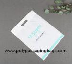 80 Micron Embossing CPE Plastic Die Cut Handle Bags