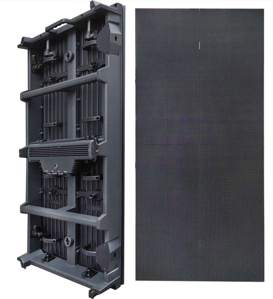P3.91 Indoor Outdoor Rental LED Display With Front & Rear Service 500×1000mm Cabinet