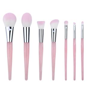 Wholesale Luxury Cosmetic Makeup Brush Set resin or rose quartz handle copper ferrule from china suppliers