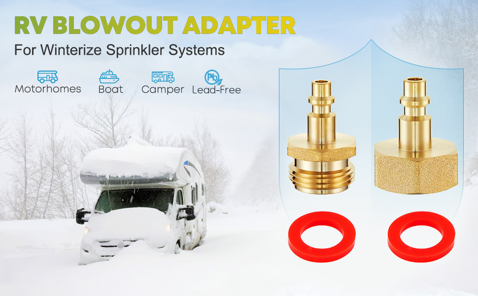 CNC Brass Blow Out Plug Lead Free Brass Copper Pipe Fittings Blowout Adapter