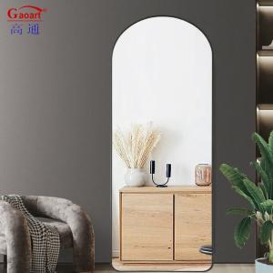 Wholesale Large Black Metal Sticker Mirror for Standing in Modern Stylish Floor Length Room from china suppliers