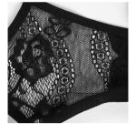 Valentine Womens Underwears Black Thong Lingerie G String Lace T Back Strappy
