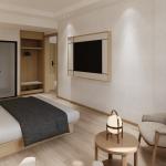 High Grade Hotel Bedroom Furniture Artificial Leather Eco - Friendly Panel