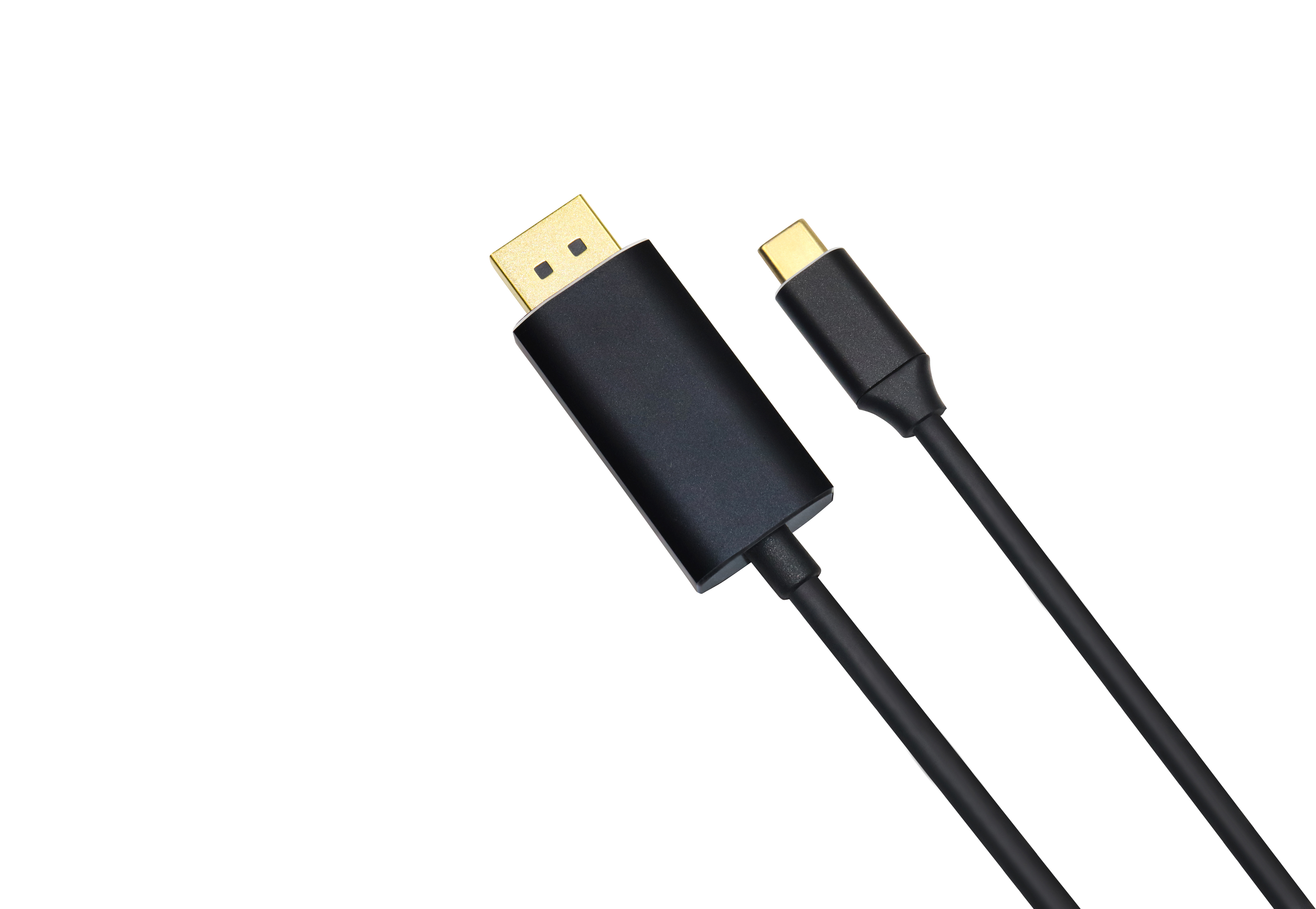 24k Gold Plate USB Type C To DP Adapter Thunderbolt 3 Compatible 4k Cable