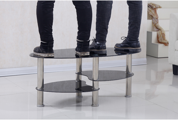 Practical Center Coffee Table , Multi Purpose Oval Center Table