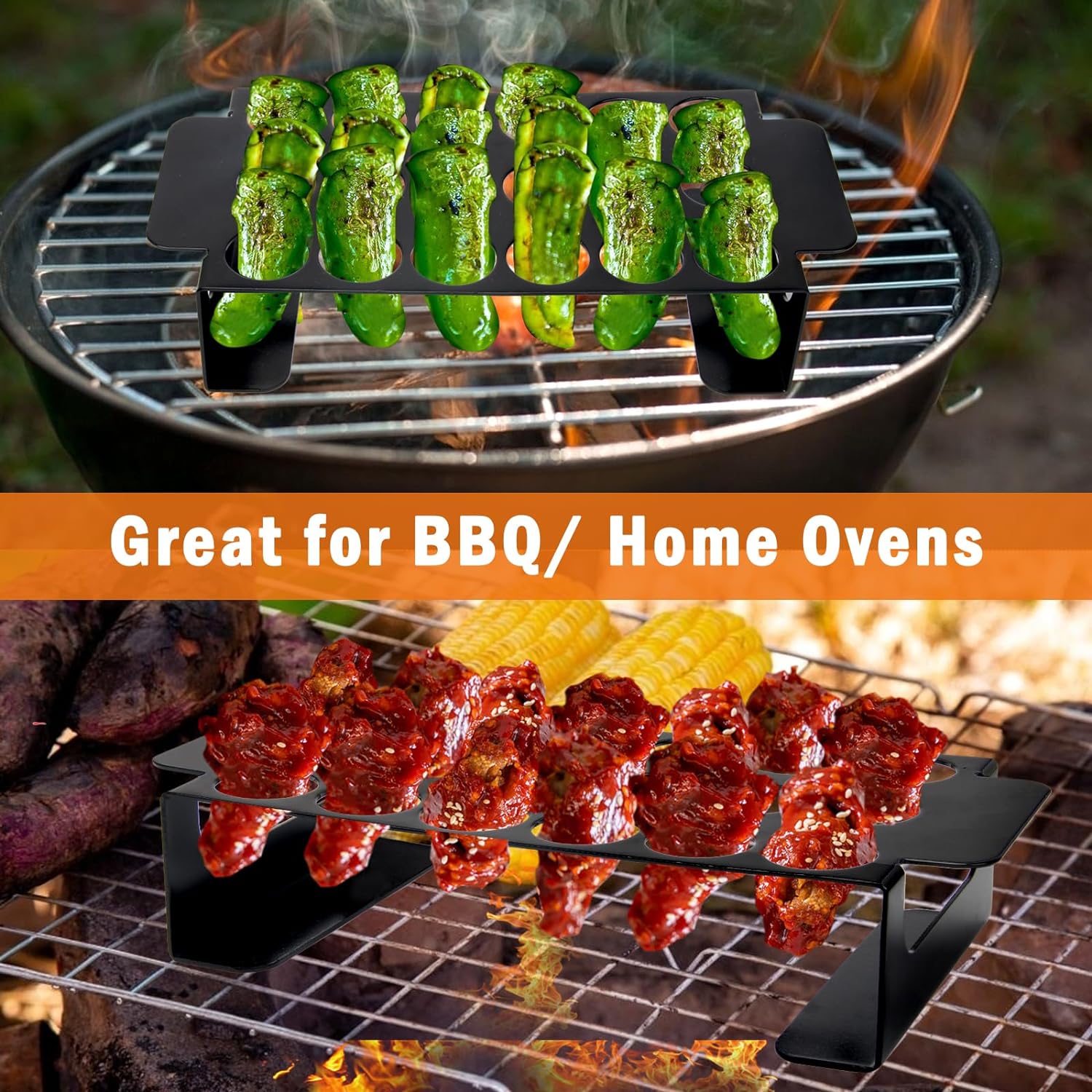Nonstandard Standard ISO9001 Rohs CE 16949 Grill Rack for Chili Peppers Black Jalapeno
