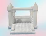 Inflatable Jumping Castle Commercial White Bounce House For Wedding jumping