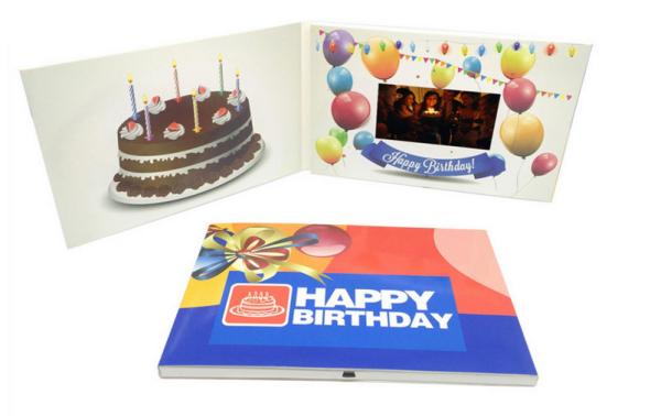 business advertising display electronic 4.3inch video booklet with USB cable ,